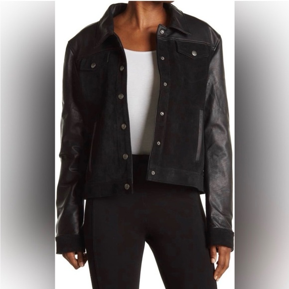 Frye Black Leather Jackey